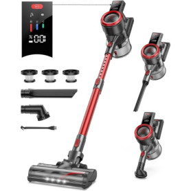 Aspirateur Balai Sans Fil BuTure VAC 450W avec Écran Tactile et Autonomie de 55 Minutes