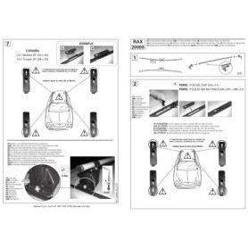Système Porte-Tout Tetrax CAM RAX 20008 Pré-monté Noir pour Voiture