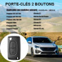 Coque de Clé Télécommande 2 Boutons pour Peugeot et Citroën - Remplacement Pratique