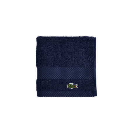Gant de Toilette Lacoste Heritage Supima en Coton Bleu Marine