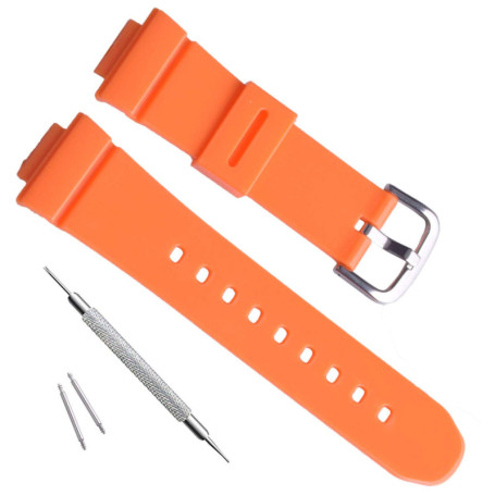 Bracelet de montre en silicone OliBoPo pour Casio Baby-G - Étanche et confortable