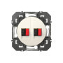 Prise Murale Legrand dooxie pour Haut-Parleur - Connexion Enceintes Automatique - Blanc