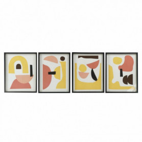 Cadre DKD Home Decor S3017919 Abstrait (40 x 2,5 x 50 cm) (4 Unités) 189,99 €