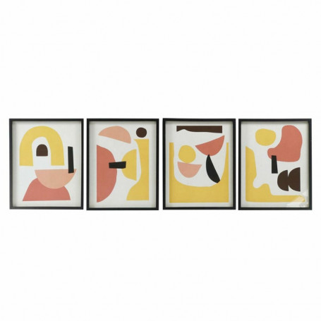 Cadre DKD Home Decor S3017919 Abstrait (40 x 2,5 x 50 cm) (4 Unités) 189,99 €