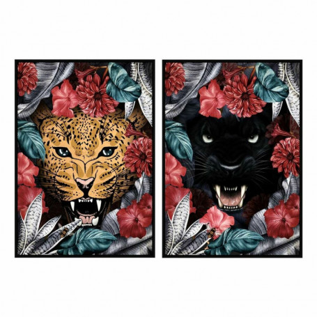 Cadre DKD Home Decor Tropical Jungle (53 x 4,3 x 73 cm) (2 Unités) 96,99 €