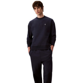 Pantalon de Jogging Premium Terry Monogram Calvin Klein pour Homme - Bleu Sombre, Taille XL