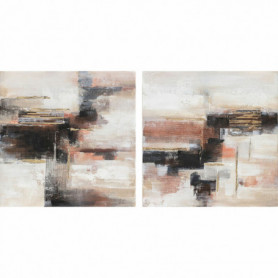 Cadre DKD Home Decor Abstrait Moderne (90 x 2,4 x 90 cm) (2 Unités) 159,99 €