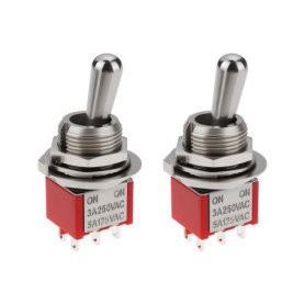 Interrupteur à Bascule DPDT ECSiNG pour Guitare - Lot de 2