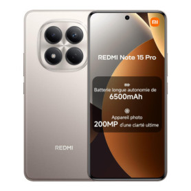Xiaomi Redmi Note 15 Pro - Smartphone 12Go RAM, 512Go, 200 Mpx, 6500mAh, Écran AMOLED 6,77"