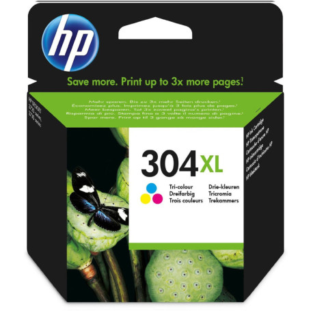 Cartouche d'encre HP 304XL Tricolore Haute Capacité