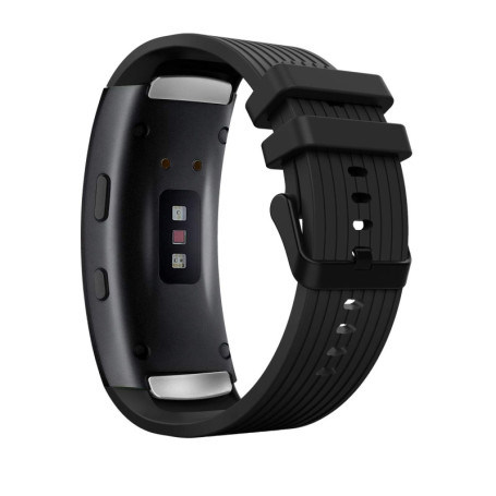 Bracelet Sport en Silicone MoKo pour Samsung Gear Fit 2 et Fit 2 Pro - Noir