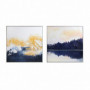 Cadre DKD Home Decor Abstrait Moderne (80 x 3 x 80 cm) (2 Unités) 107,99 €