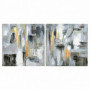 Cadre DKD Home Decor Abstrait (80 x 3 x 80 cm) (2 pcs) 99,99 €