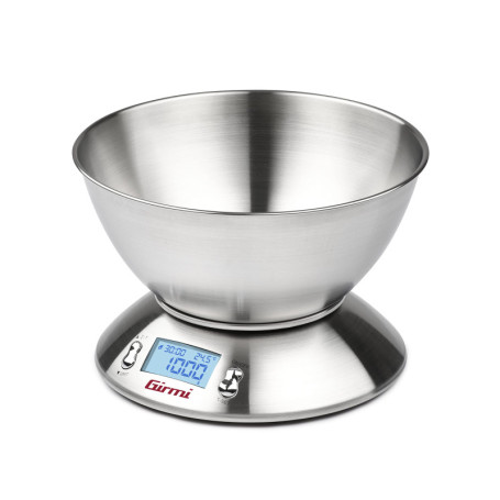 Balance de Cuisine Électronique Girmi PS85 avec Bol en Inox et Écran Rétroéclairé