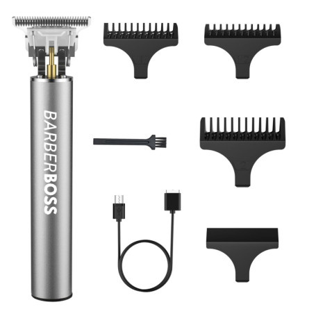 Tondeuse à Barbe Électrique Rechargeable BarberBoss avec Lames de Précision