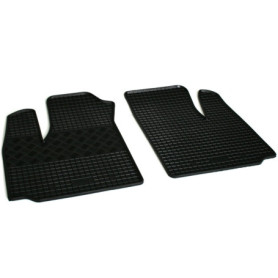 Tapis de Sol en Caoutchouc Noir pour Fiat Doblo 2001-2008 - Ensemble de 4 Pièces