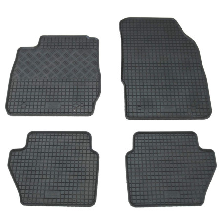 Tapis de Sol en Caoutchouc pour Ford Fiesta MK7 - Noir