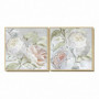 Cadre DKD Home Decor Fleurs (80 x 4 x 80 cm) (2 pcs) 179,99 €