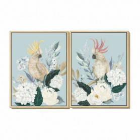 Cadre DKD Home Decor Fleurs (60 x 4 x 80 cm) (2 pcs) 149,99 €