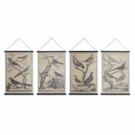 Toile DKD Home Decor Oiseaux (60 x 2 x 90 cm) (4 Unités) (12 Unités) 159,99 €