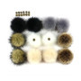 Lot de 12 Pompons en Peluche Douce pour Bonnets et Chapeaux