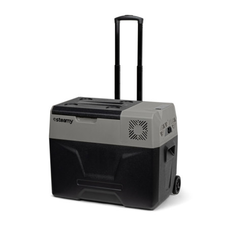 Glacière à Compresseur Steamy SECCX50 avec Roulettes - 47L pour Camping et Pêche