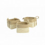 Lot de paniers DKD Home Decor Jute Fibre Cottage (3 pcs) (36 x 30 x 23 cm) 96,99 €