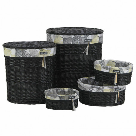 Set de basket DKD Home Decor Coton osier (51 x 37 x 56 cm) (5 pcs) 259,99 €