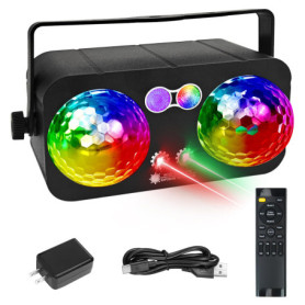 Boule Disco 6 en 1 avec Effets Lumineux Colorés pour Fêtes