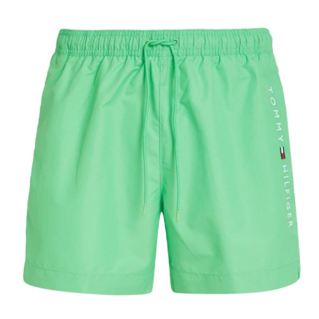 Short de Bain Vert pour Homme Tommy Hilfiger avec Cordon de Serrage