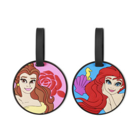 Lot de 2 Étiquettes à Bagages Disney Princess Multicolores