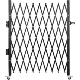 Barrière de Sécurité Pliable VEVOR - 1,24 m H x 1,9 m L, Acier Noir