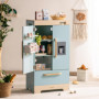 Réfrigérateur en Bois Interactif ROBUD avec Jouets Alimentaires
