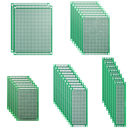 QWORK Kit de 32 Pièces de PCB Double Face pour Projets Arduino