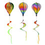 Lot de 3 Éoliennes Décoratives Multicolores 110 cm pour Intérieur et Extérieur