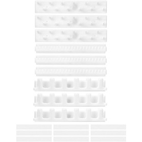 QWORK Porte Bijoux Mural 9Pcs - Crochets pour Colliers, Bagues et Bracelets