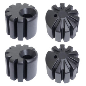 Kit de Montage Inférieur pour Siège de Moto - 4 Pièces 10 mm