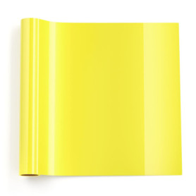 Rouleau de Vinyle Thermocollant JAJOJSJO pour Tissu - 12" x 6ft - Jaune