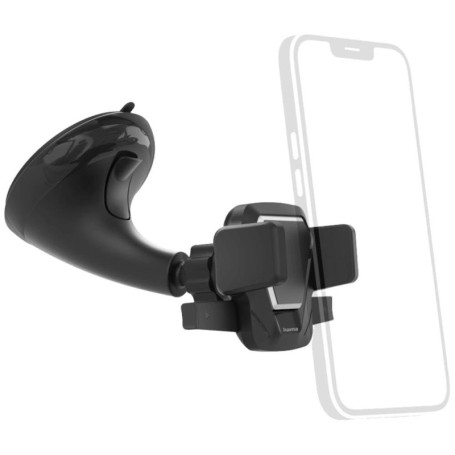 Support Téléphone Voiture Hama Easy Snap - Ventouse Pivotable 360°