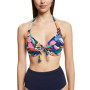 Bikini Halterneck Bleu Marine Femme - ESPRIT Bora Beach