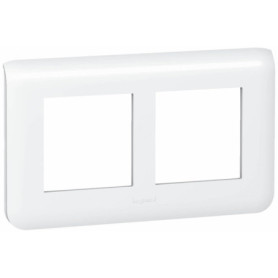 Plaque de finition Mosaic Legrand pour rénovation 2x2 modules - Blanc