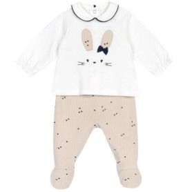 Ensemble Nuit Bébé Fille Chicco en Velours Doux