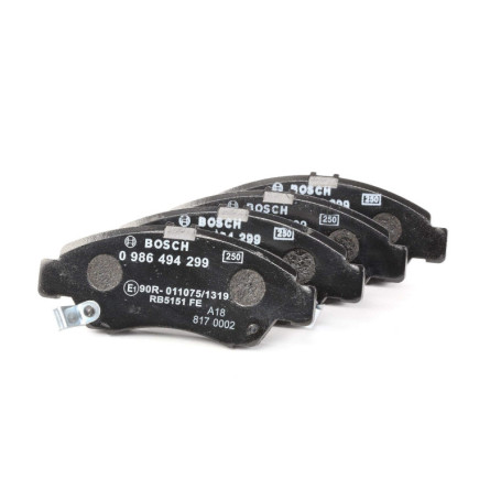 Plaquettes de Frein Avant Bosch BP1234 - Jeu de 4 - Qualité Supérieure et Réduction du Bruit