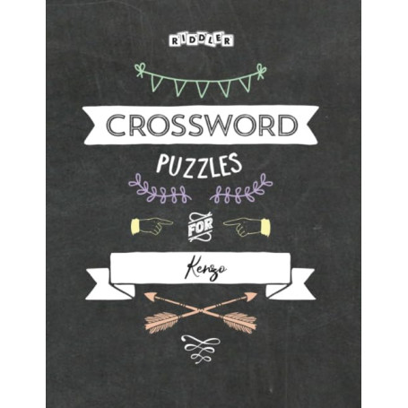 Livre de Mots Croisés Personnalisé pour Kenzo