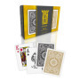 KEM Arrow - Cartes de Poker Premium en Plastique Noir et Or