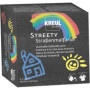 KREUL Streety Kit de Peinture sur Route - 4 Couleurs Lavables avec Pinceau