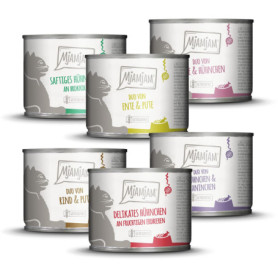 MjAMjAM Nourriture Humide Premium pour Chat - Colis Mixte de 6 Paquets de 200g