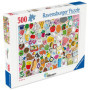 Puzzle Ravensburger 500 pièces - Stickers Kawaii pour Adultes et Enfants