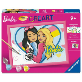 Kit de Peinture par Numéros Duo Barbie - Ravensburger 18x24 cm