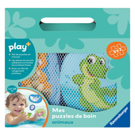 Puzzle de Bain Ravensburger - Animaux Amusants pour Bébé